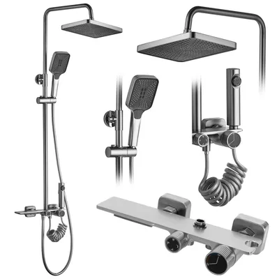 Immagine prodotto di Set Doccia Rea Helix Nickel Brush Inox