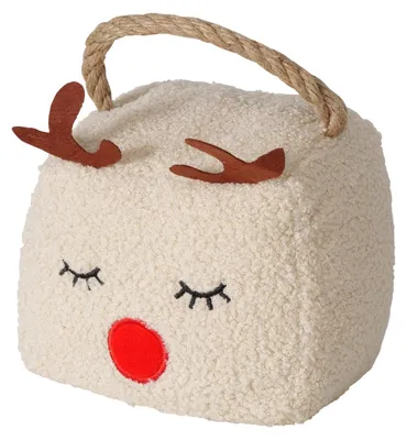 Produktbild von Boltze Plüsch Türstopper ELEAH, schwer & sicher für Kinder & Haustiere, 17x17x17 cm