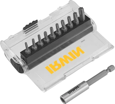 Produktbild von Irwin Końcówki Kpl.11Szt. 25 Mm T10-T15(2X)-T20(3X)-T25(2X)-T30-T40 Z Adapterem Magnetycznym
