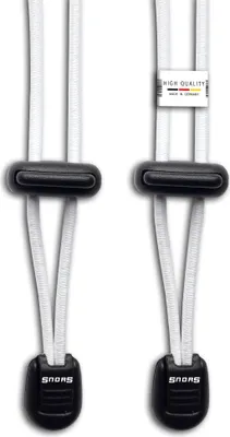 Produktbild von SNORS Schnürsystem - WEISS - 120cm - elastische Schnürsenkel mit Schnellverschluss