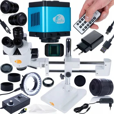Obrázok produktu pre Rosfix stereo trinokulárny mikroskop Jupiter Pro MSJP-T-SDMS1 + Aquarius PRO KMAP-HDMI-USBC 8,29mp kamera Plantes PRO séria + 144xLED iluminátor