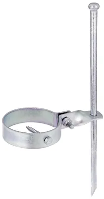 Immagine prodotto di Alberts 204563 Ancoraggio oscillante, per fissaggio a terra, zincato, passivato a film spesso, lunghezza 390 mm, morsetto Ø 100 mm, set da 2