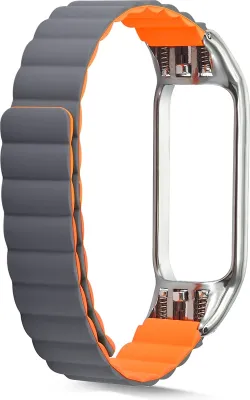 Immagine prodotto di Per Xiaomi Mi Band 4 / 3 Cinturino in plastica / silicone Grigio / Arancione