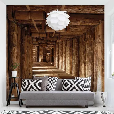 Produktbild von Fototapete mit Motiv - Vliestapete - Bildtapete UV-beständig Design braun 3D-Effekt Motiv Wandtapete geruchsfrei