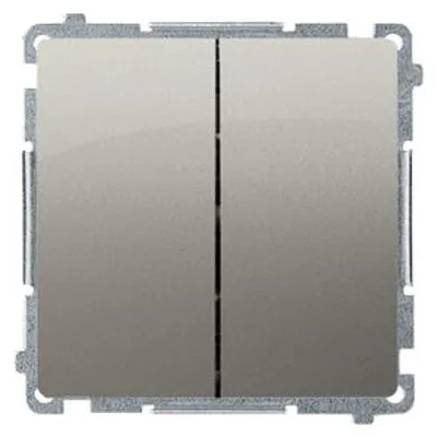 Obrázek produktu pro Kontakt-Simon BMP2.01/29, Tlačítkový spínač, Plast, Saténová ocel, IP20, IP44, 250 V, 10 A