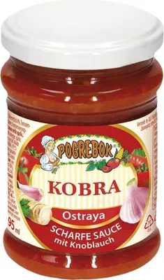 Produktbild von "POGREBOK" Scharfe Sauce mit Knoblauch Kobra 295g