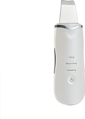 Zdjęcie produktu dla INF Ultradźwiękowy Skin Scrubber: Usuwanie zaskórników, oczyszczanie porów, EMS, 1 szt. Biały