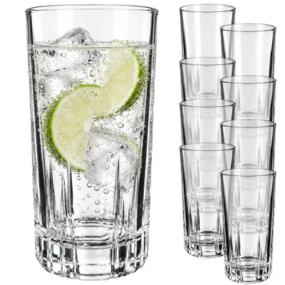 Zdjęcie produktu dla KADAX Szklanki 340ml Komplet Szklanek 6szt Do Napojów