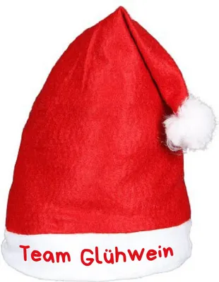Produktbild von Santa Magix Witzige Weihnachtsmütze Nikolausmütze mit Spruch Sprüche Lustig - Weihnachtsmann Mütze rot mit Bommel Weihnachtsfeier Xmas Christmas Nikolaus: Glühweinchen Motiv wählen: Glühweinchen