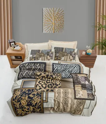 Produktbild von L'Essentiel Linge de Maison, 474, Doppel-Bettbezug-Set, Braun, 100 % POLYESTER-MICROSATIN, 200 x 220 cm