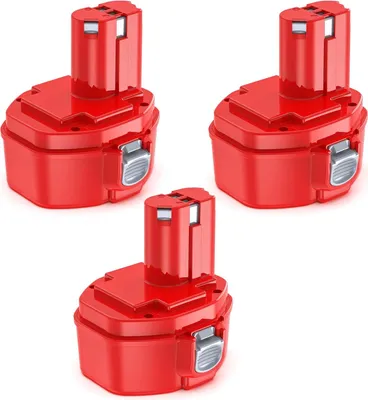 Produktbild von Ersatzakku für Elektrowerkzeug - PA14 Ni-MH Akku - 14,4 V - 5000 mAh - Akku Pack - 3er Set