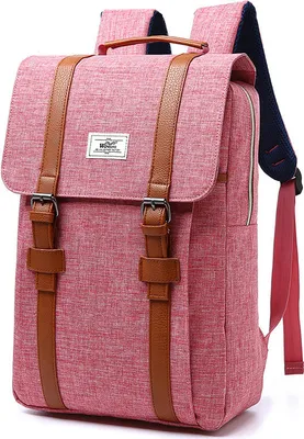 Produktbild von Laptop Rucksack 15,6 Zoll Damen Herren | Schulrucksack Uni Rucksack Business Rucksack Freizeitrucksack mit Laptopfach | Rosa