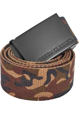 Produktbild von Urban Classics - CANVAS Gürtel wood camo / schwarz
