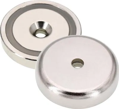 Produktbild von Tifler Neodym Magnet mit Chromblende, 25,4 mm, 16 kg, Stückpreis