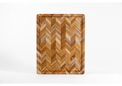 Produktbild von TEAKHAUS Herringbone Schneidebrett Extradick (L)