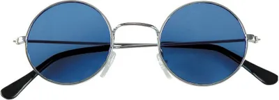 Produktbild von Hippie Brille blau Farbe: silber