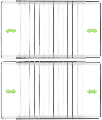 Produktbild von Grillrost verstellbar, 31 cm Breite, 37-65 cm Länge, für verschiedene Ofengrößen