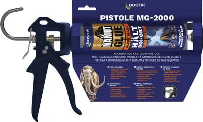 Produktbild von Bostik Profi MG 2000 310ml Kartuschen Dichtstoff Klebstoffpistole Presse Spritze