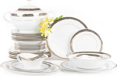 Obrázok produktu pre Jedálenský servis Konsimo pre 6 osôb (25 kusov) "CONTE", biely, porcelán, Classic, 27,5 cm / 24 cm / 20,5 cm / 31 cm / 23 cm / 16,5 cm / 36 cm / 26 cm / 3 l / 400 ml