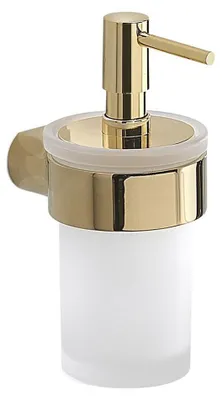 Produktbild von Gedy PIRENEI Seifenspender, Milchglas, Gold