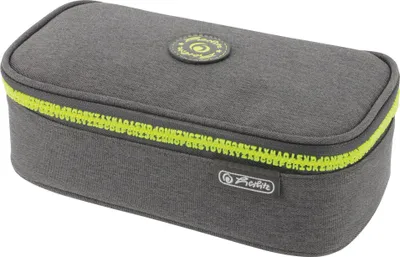 Obrázok produktu pre Herlitz beatBox ABC, Mäkké puzdro na perá, Polyester, Šedá, Žltá, Jednofarebné, Zips, Adolescent