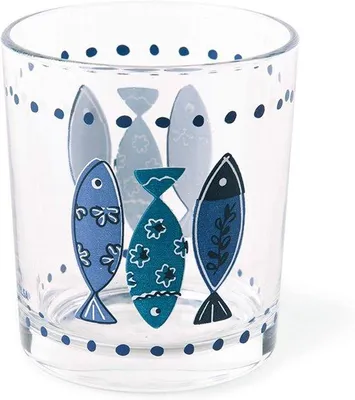 Produktbild von Famanu Gläser Set - Wasser- und Saftgläser - Dekor Ocean - 3 Stück - Multicolor