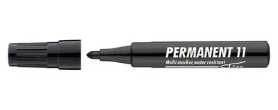 Image de Marqueur permanent, pointe conique de 1 à 3 mm, modèle "Permanent 11", couleur noire