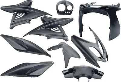 Produktbild von Edge | Kappenset | 9-teilig | Carbon-Look | Yamaha Aerox bis 2014