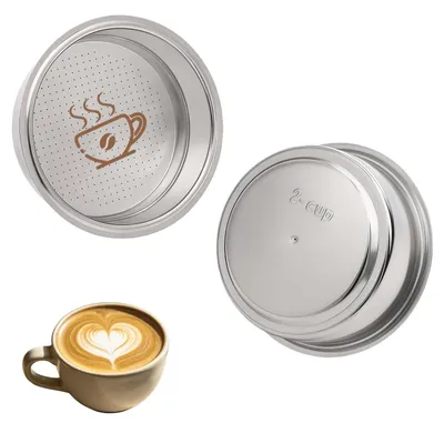2er-Set Kaffeefilter 51 mm Edelstahl wiederverwendbar