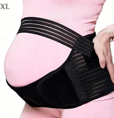 Produktbild von Stützgurt Schwangerschaft Verstellbar Bauchband Verstellbarer Schwangerschaftsgürtel XL，elastischer Bauchstützgurt, atmungsaktiv