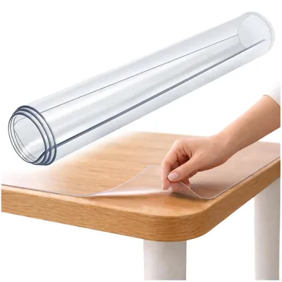 Zdjęcie produktu dla Mata ochronna pod fotel 120x60 cm 1 mm przezroczysta na podłogę krzesło biurowe