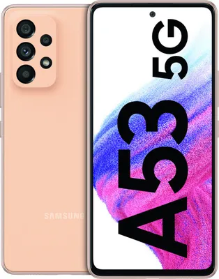 Produktbild von Samsung Galaxy A53 5G SM-A536B, 16,5 cm (6.5"), 8 GB, 256 GB, 64 MP, Android 12, Pfirsich