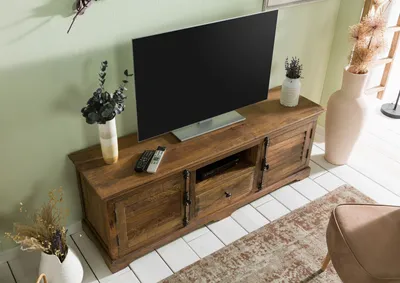 Produktbild von MASSIVMOEBEL24 TV-Board Mango 170x45x60 dunkelbraun geölt RODEZ #148
