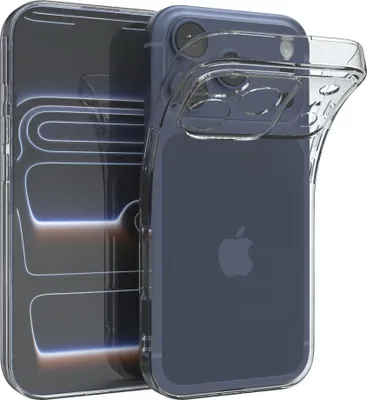 Produktbild von EAZY CASE Handyhülle Silikon für Apple iPhone 17 Pro Clear Transparent hoher Rand für Bildschirm & Kamera, Flexibles Silikon, extra dünn und leicht