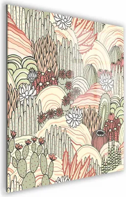 Zdjęcie produktu dla OBRAZ NA SZKLE KWADRATOWY 60x60cm 040 Kaktusy