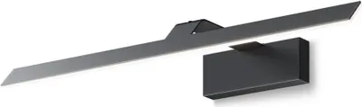 Produktbild von LED Spiegelleuchte Metall neutralweiß 4000 K 800 lm H: 5,5 cm Schwarz länglich Modern Wandleuchte Bad