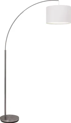 Produktbild von Bogenstehlampe mit 1,8 m, Ø 36 cm, 1 x E27, max. 60 W, Metall/Textil