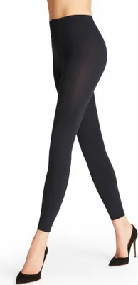 Obrázek produktu pro FALKE Dámské legíny - Pure Matt 100 DEN, Feinstrumpf-Leggings, blickdicht Marine S (36-38)
