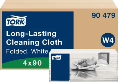 Produktbild von Tork Recycelte Reinigungstücher Weiß 360 Blatt für Öl, Fett, Wasser, 1-lagig