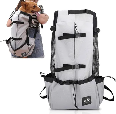 Produktbild von Hund und Katze Tragetasche Rucksack - Atmungsaktiv und Wasserdicht mit Verstellbarem Verschluss