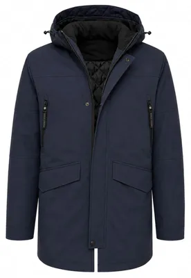 Produktbild von River Creek Herren Winterparka wattiert - Winterjacke in Dunkelblau, Größe L