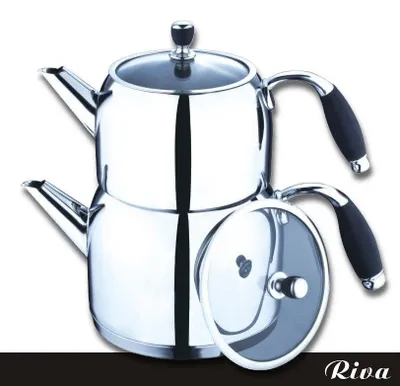 Produktbild von Roland Germany Teekanne Teekocher Riva 3.0 Liter Edelstahl Induktion Caydanlik