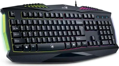 Produktbild von Genius GX GAMING Scorpion K220, CZ/SK Tastatur, Gaming, wasserfest, kabelgebunden (USB), schwarz, nein