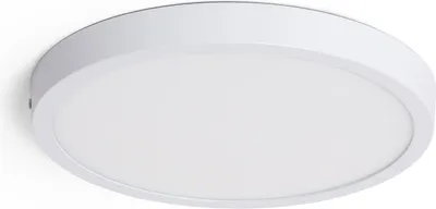 Produktbild von LED-Deckenleuchte 24W Rund Aluminium Ø280 mm Slim CCT Wählbar Galán SwitchDimm Weiß