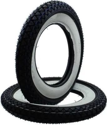 Zdjęcie produktu dla Zestaw opon Whitewall 2x Kenda K333 3.50-10 51J TT do Vespa PX Ape