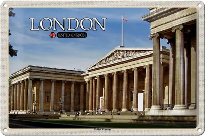 Produktbild von Blechschild Städte British Museum London England 30x20cm