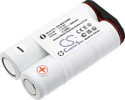 Image de TECHTEK Batterie compatible avec [Welch-Allyn] MicroTymp 1, MT1 remplace 110165, pour 72700, pour 72701