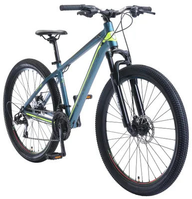 Produktbild von BIKESTAR Alu Mountainbike 27.5 Zoll | 21 Gang Hardtail Sport MTB 16 Zoll Rahmen Scheibenbremse Federgabel | Blau Grün