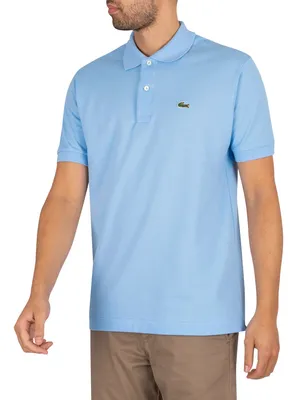 Produktbild von Lacoste Herren Geripptes Poloshirt, Blau XS