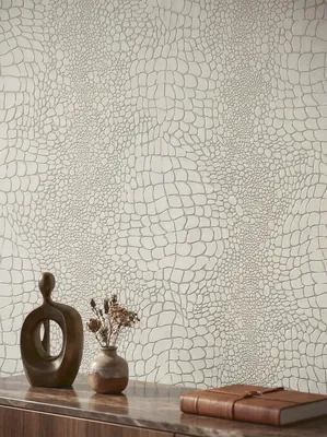 Newroom Vliestapete Arimova Creme Geometrisch, Wohnbeispiel